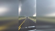 Watch: Tornado tears across horizon in Texas