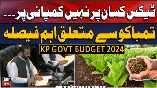 KP Budget 2024-25: Tax Farmer Par Nahi, Tobacco Companies Par