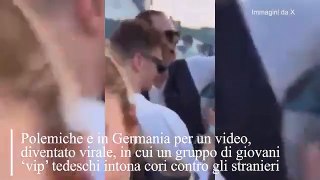 Cori anti-stranieri e saluti nazisti sulle note di Gigi D'Agostino: il video dei giovani vip tedeschi che indigna la Germania