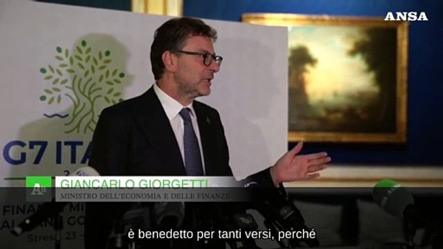 G7 Economia e Finanze, Giorgetti: Stresa e' un luogo ideale