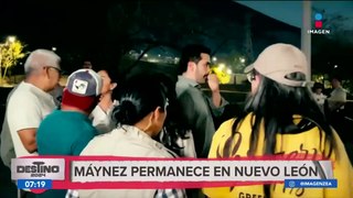Desplome en Nuevo León: Máynez asegura que se harán responsables de lo que determinen las autoridades