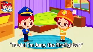 Police Officer vs. Firefighter- The Best Heroes VS Series Job Songs for Kids JunyTony