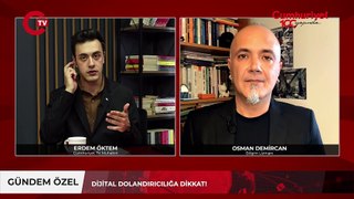 İnternet kullanıcıları dikkat! Dijital dolandırıcılık her geçen gün artıyor. Bilişim Uzmanı Osman Demircan Cumhuriyet TV’ye anlattı