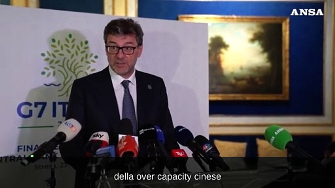 G7 Economia e Finanze, Giorgetti: "Regole per bilanciare sicurezza e libero commercio con la Cina"