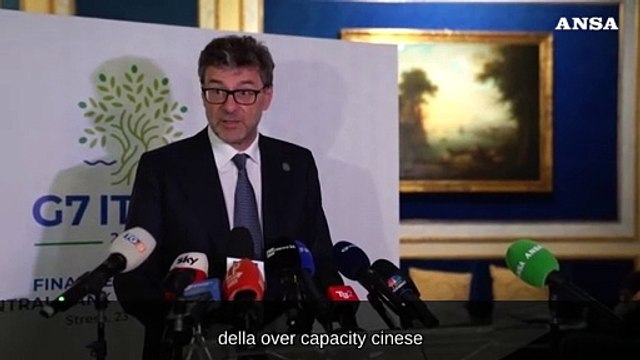 G7 Economia e Finanze, Giorgetti: Regole per bilanciare sicurezza e libero commercio con la Cina