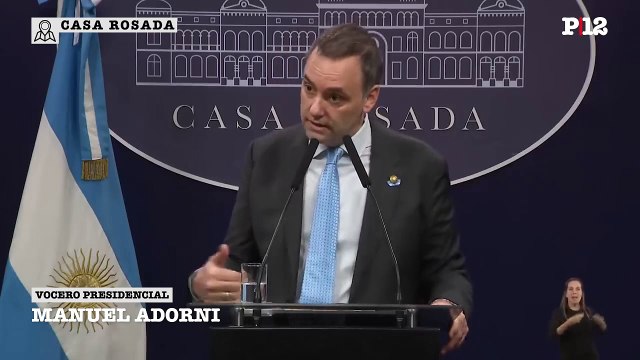 Adorni contradijo la misiva de España y aseguró que Milei viajó a España por cuestiones de Estado