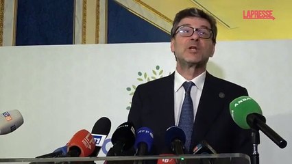 G7, Giorgetti: «Mi chiedete di questioni romane? Perché mi ricacciate all'inferno?»