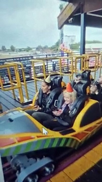 Miss Skegness International rides  Millennium roller coaster