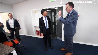 Prime Minister Rishi Sunak visits the Express & Star head office in Wolverhampton.