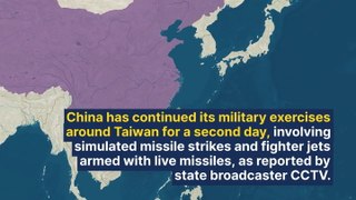 China Conducts Simulated Missile Attacks On Taiwan In Military Drills