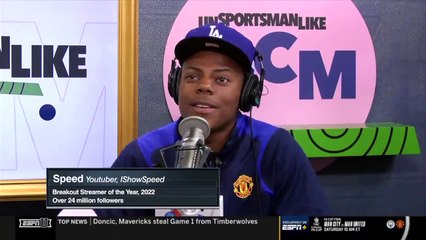 IShowSpeed confiesa que es streamer gracias a Cristiano Ronaldo