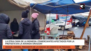 La otra cara de la moneda: Comerciantes afectados por la protesta en la avenida Uruguay