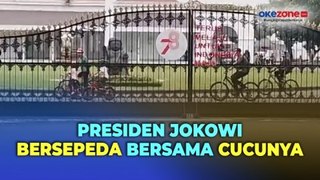 Presiden Jokowi Bersepeda Bersama Jan Ethes di Istana Presiden Yogyakarta