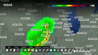 Derecho reported plowing across the Midwest