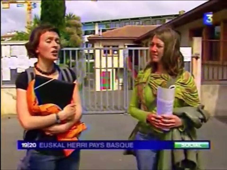 France 3 Heuskal Herri Pays Basque _ Reportage  AVS,  EVS  En colère - MAI 2009