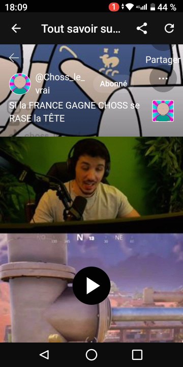 choss premier folo merci