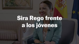 Sira Rego frente a los jóvenes