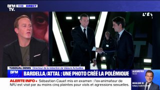 Bardella/Attal: une photo suscite la polémique sur les réseaux sociaux