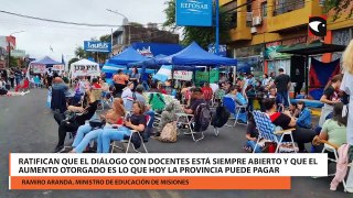 Ratifican que el diálogo con docentes está siempre abierto y que el aumento otorgado es lo que hoy la provincia puede pagar