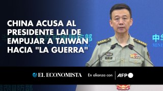 China acusa al presidente Lai de empujar a Taiwán hacia 