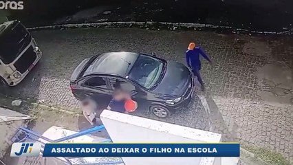Assaltado ao deixar o filho na escola