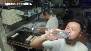 Trabajan con calor de ¡45 grados!