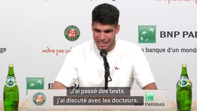 Roland-Garros - Alcaraz : Plus de douleur mais encore un peu peur...