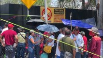 Maestros de la sección 22 de la CNTE bloquean accesos al aeropuerto internacional de Oaxaca