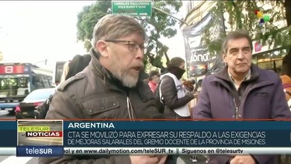 ¡Argentina unida! CTA se une a movilizaciones de docentes por mejoras salariales