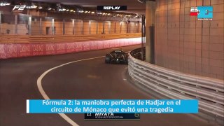 Fórmula 2: la maniobra perfecta de Hadjar en el circuito de Mónaco que evitó una tragedia