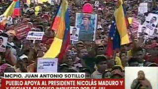 Anzoátegui | Habitantes del mcpio. Juan Antonio Sotillo marchan en respaldo al Pdte. Nicolás Maduro