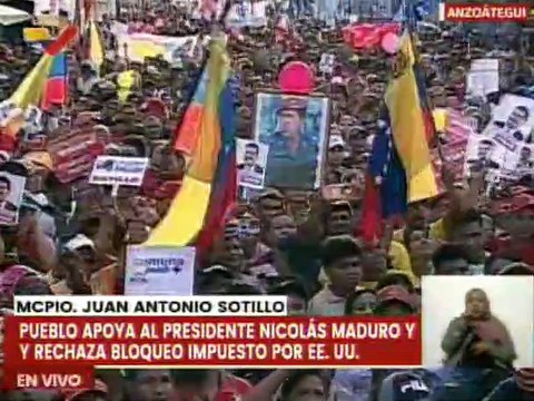 Anzoátegui | Habitantes del mcpio. Juan Antonio Sotillo marchan en respaldo al Pdte. Nicolás Maduro