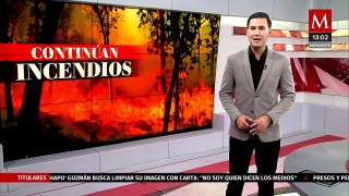 Continúan los esfuerzos para sofocar los incendios forestales en Oaxaca