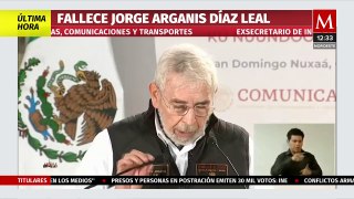 Fallece Jorge Arganis Díaz Leal, extitular SICT, a los 81 años