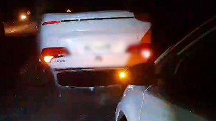 BMW GT capota na rodovia BR-163 em Cascavel