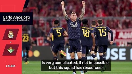 Ancelotti admits it will be tough replacing Kroos