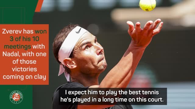 Zverev expecting best Nadal in the draw no-one wanted at Roland Garros