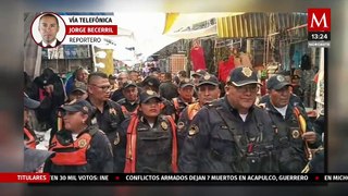 Realizan intenso operativo de seguridad en Tepito, tras reportarse un disturbio con un arma de fuego