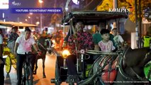 Momen Presiden Jokowi Ajak Jan Ethes dan La Lembah Naik Andong Keliling Malioboro Yogyakarta