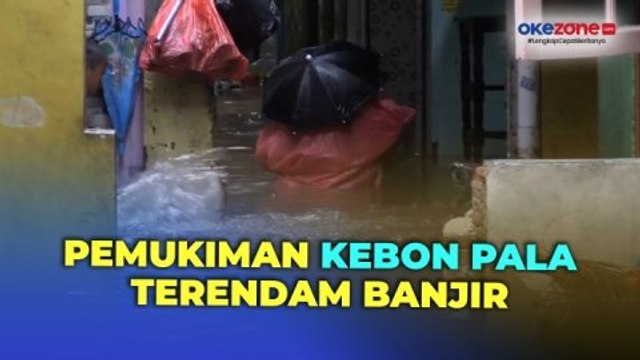 Ratusan Rumah di Kebon Pala Terendam Banjir Hampir Satu Meter