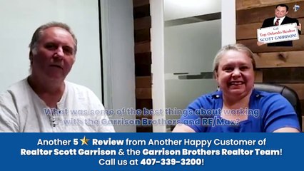 Customer REVIEWS Top Orlando Realtor Scott Garrison Team | Review Video #14