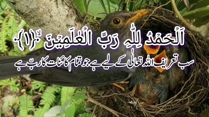 Surat Al fatieha Quran Majeed beautiful fullazaz