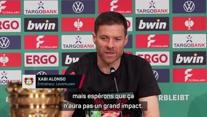 Leverkusen - Xabi Alonso focus sur gagner la Coupe : “Dublin, c’est fini”