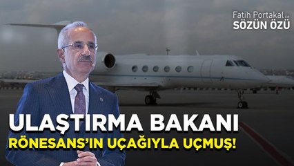 ULAŞTIRMA BAKANI DEVLET UÇAĞI YERİNE RÖNESANS’IN JETİYLE UÇMUŞ! YAZIKLAR OLSUN…