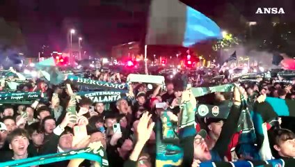 L'Atalanta conquista l'Europa League, festa a Bergamo