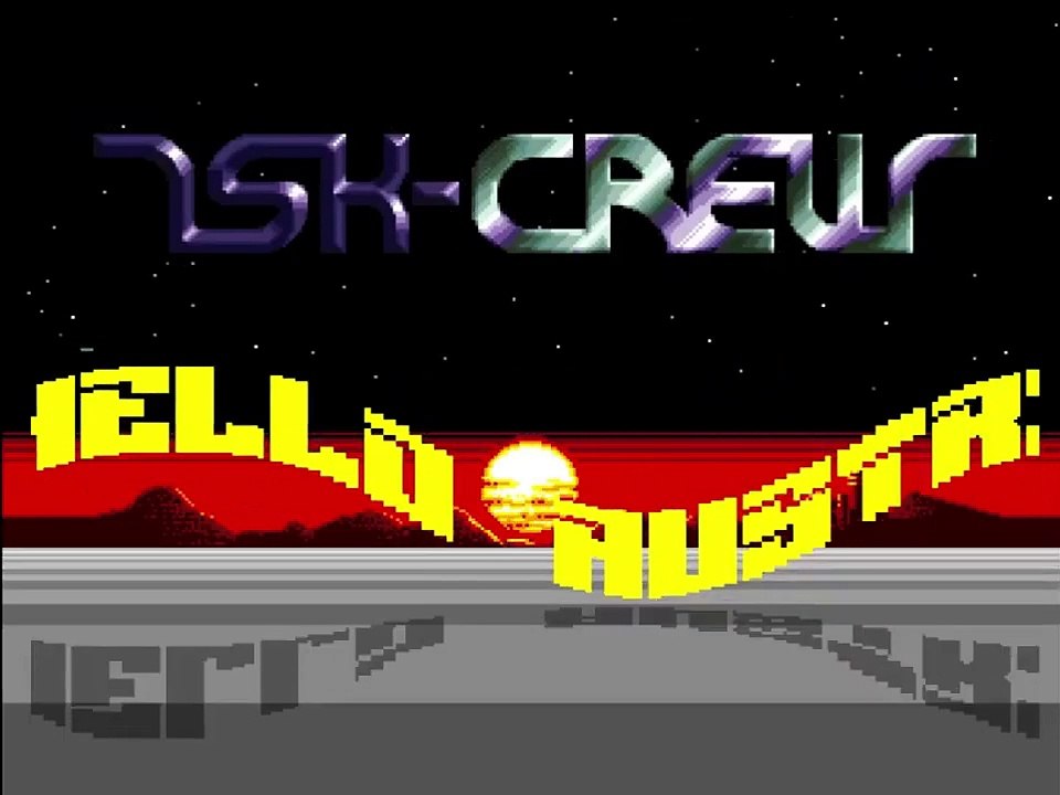 Amiga Cracktro - Sunset The Softkiller Crew (TSK Crew)