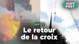 Cinq ans après l'incendie, la cathédrale Notre-Dame de Paris retrouve sa croix