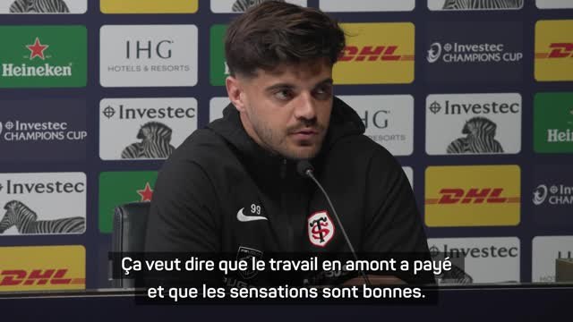 Toulouse - Ntamack : “Je ne sais pas si je m'attendais il y a 8 mois en arrière à jouer une finale de Coupe d’Europe”