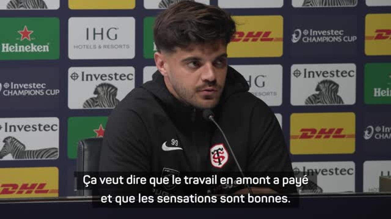 Toulouse - Ntamack : “Je ne sais pas si je m'attendais il y a 8 mois en arrière à jouer une finale de Coupe d’Europe”