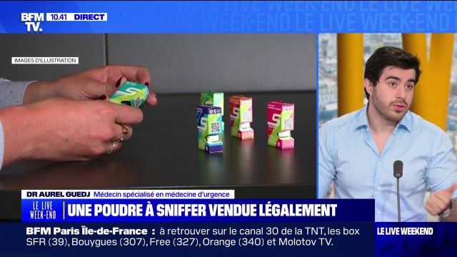 Poudre à inhaler Sniffy : Banaliser le geste d'une prise d'une drogue dure pourrait avoir des effets à long terme extrêmement graves , regrette Aurel Guedj, médecin spécialisé en médecine d'urgence